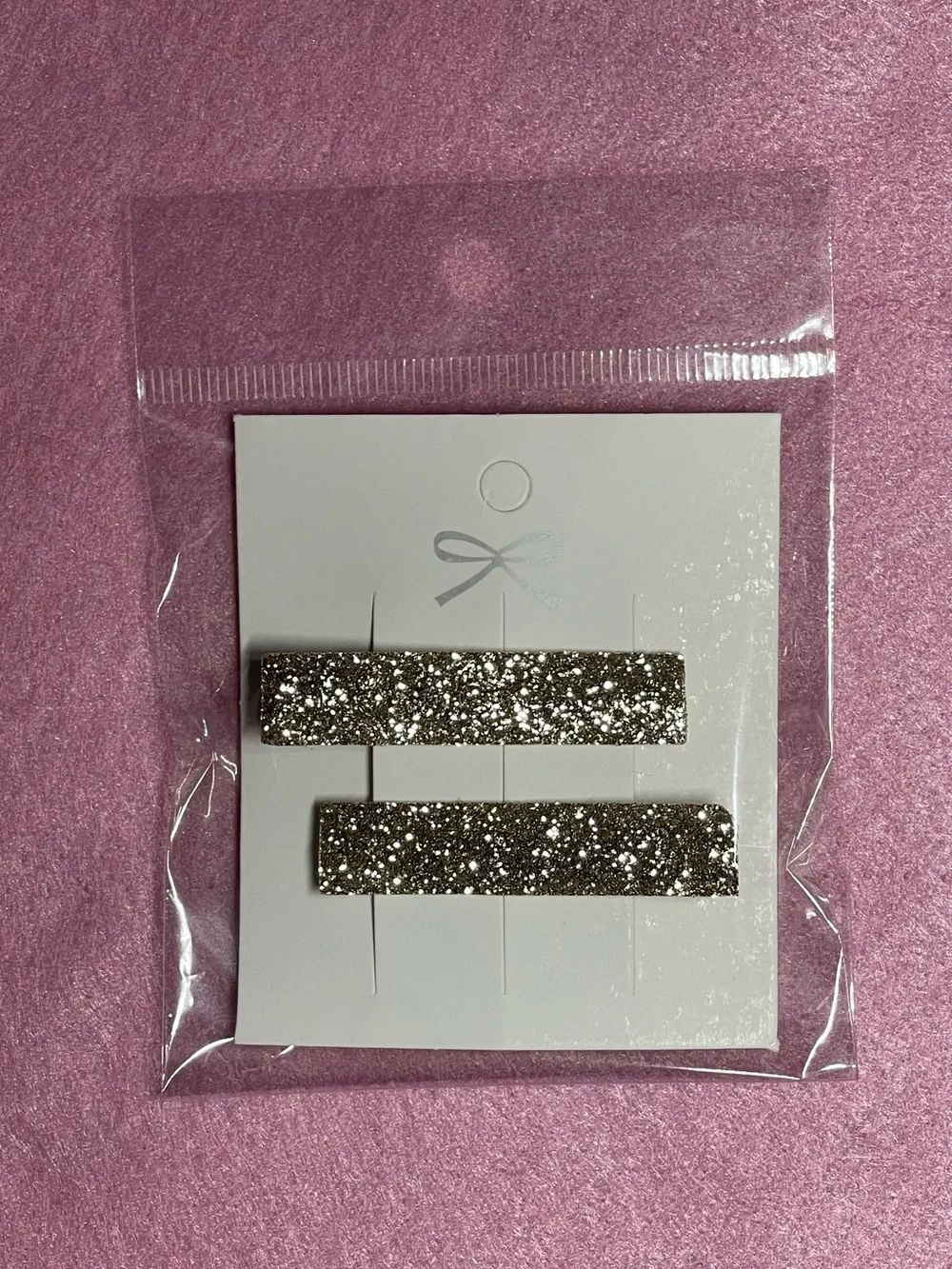 2 listings for $15 Handmade Glitter Hair Clips - Gold Sparkle